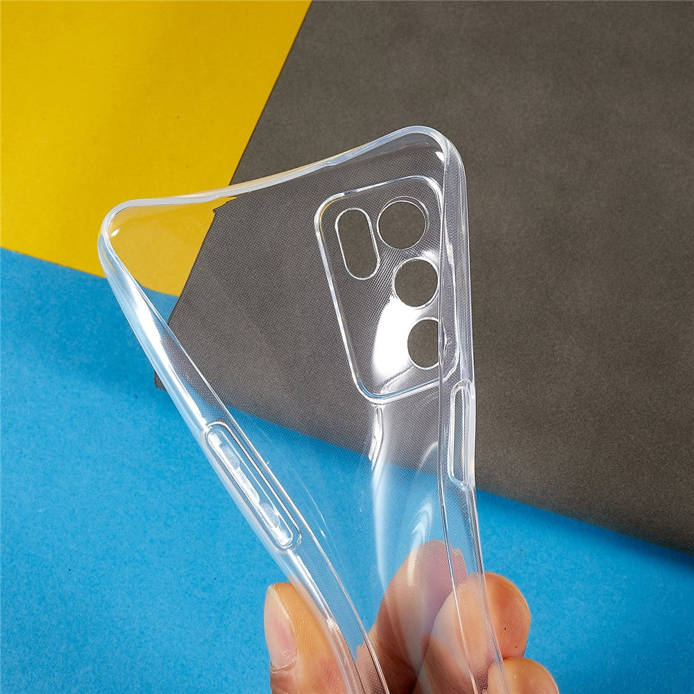 For Oppo A16 / A16s / A54s Protective Phone Cover, Shock-Absorbing Slim TPU Transparent Clear Phone Case