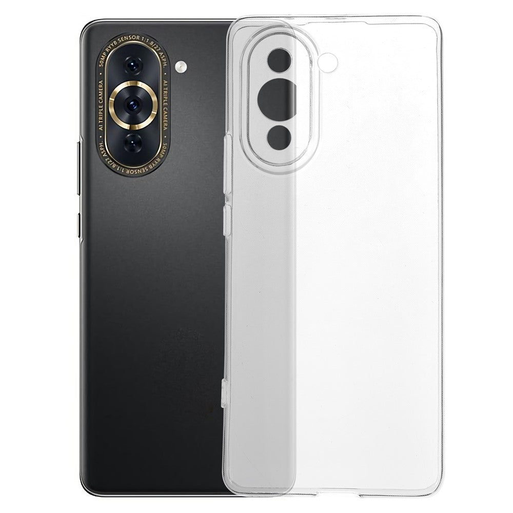 For Huawei nova 10 Pro 4G Soft Slim TPU Anti-Scratch Smartphone Case Transparent Clear Anti-Fall Mobile Phone Cover