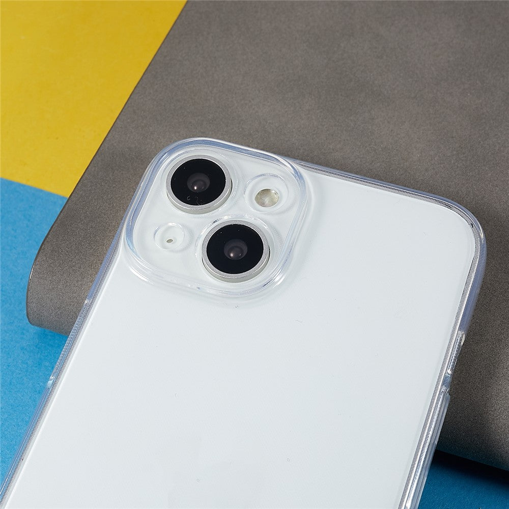 For iPhone 14 Plus Super Slim Phone Protective Cover Transparent TPU Case with Precise Lens Cutout