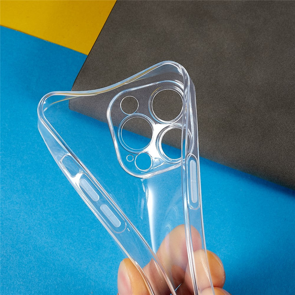 For iPhone 13 Pro Max 6.7 inch Precise Lens Cutout Clear Drop-proof TPU Cover Ultra Thin Cell Phone Case