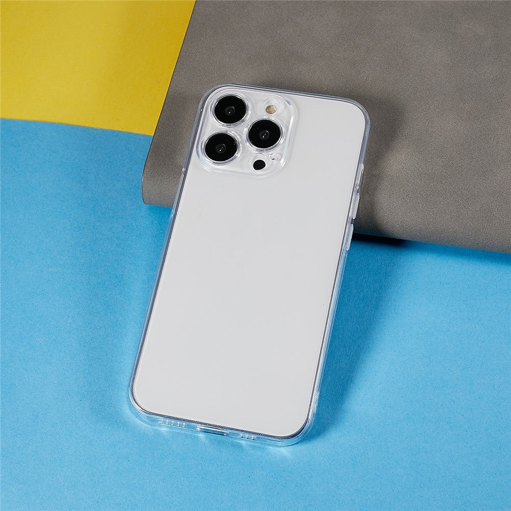 For iPhone 13 Pro 6.1 inch Clear TPU Cover Precise Lens Cutout Ultra Thin Anti-scratch Cell Phone Case