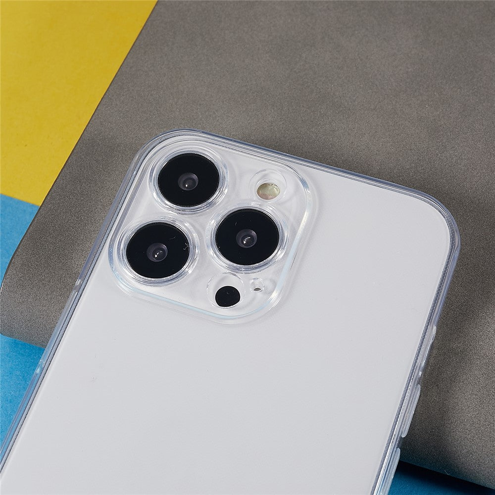 For iPhone 13 Pro 6.1 inch Clear TPU Cover Precise Lens Cutout Ultra Thin Anti-scratch Cell Phone Case