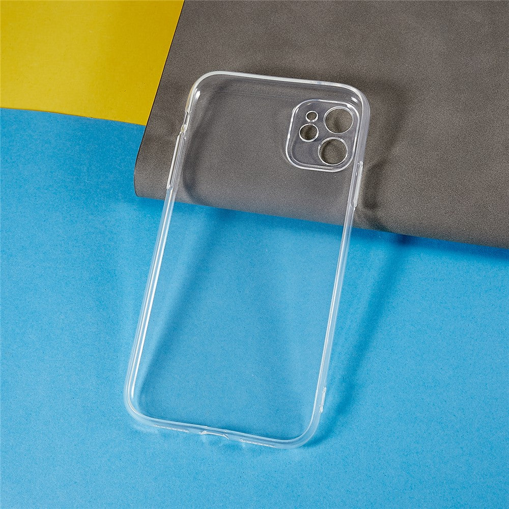 For iPhone 11 6.1 inch Precise Lens Cutout Transparent Anti-scratch TPU Cover Ultra Thin Phone Case