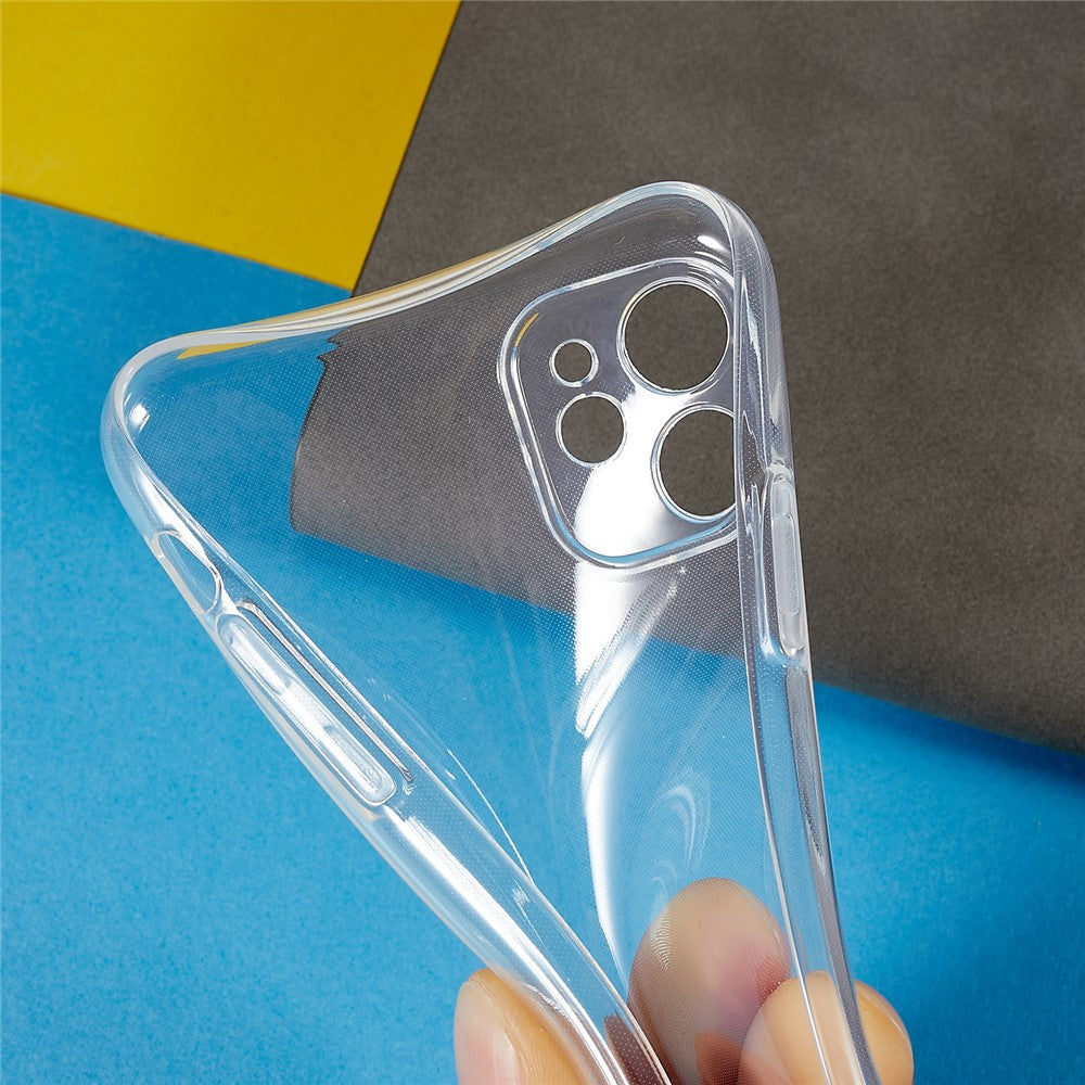 For iPhone 11 6.1 inch Precise Lens Cutout Transparent Anti-scratch TPU Cover Ultra Thin Phone Case