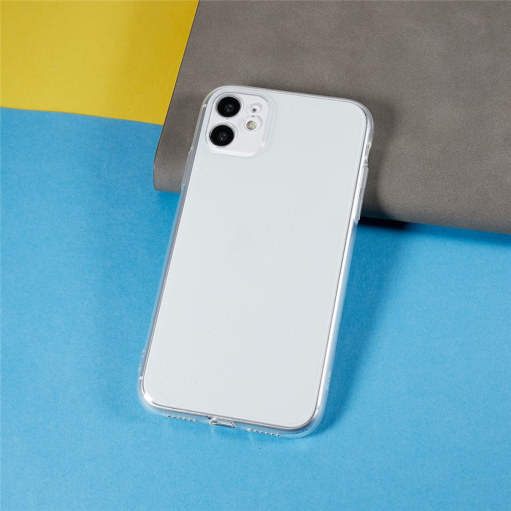 For iPhone 11 6.1 inch Precise Lens Cutout Transparent Anti-scratch TPU Cover Ultra Thin Phone Case