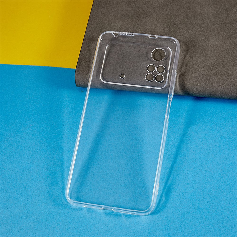 For Xiaomi Poco M4 Pro 4G Soft TPU Phone Case Ultra-Thin Transparent Protective Phone Cover