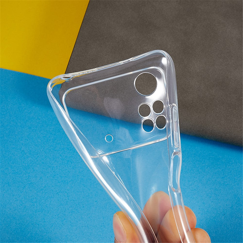 For Xiaomi Poco M4 Pro 4G Soft TPU Phone Case Ultra-Thin Transparent Protective Phone Cover