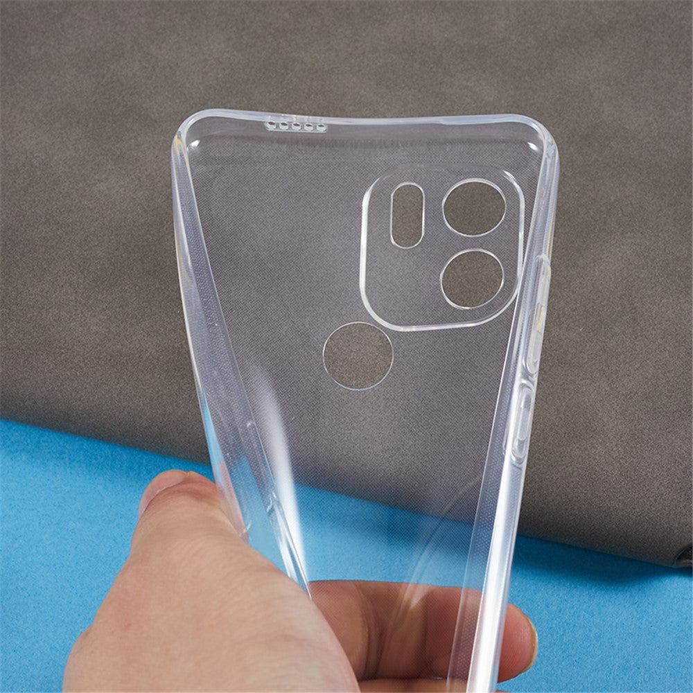 For Xiaomi Redmi A1+ 4G / A2+ 4G / C50 4G Transparent Soft TPU Phone Case Ultra-Thin Anti-Drop Back Cover