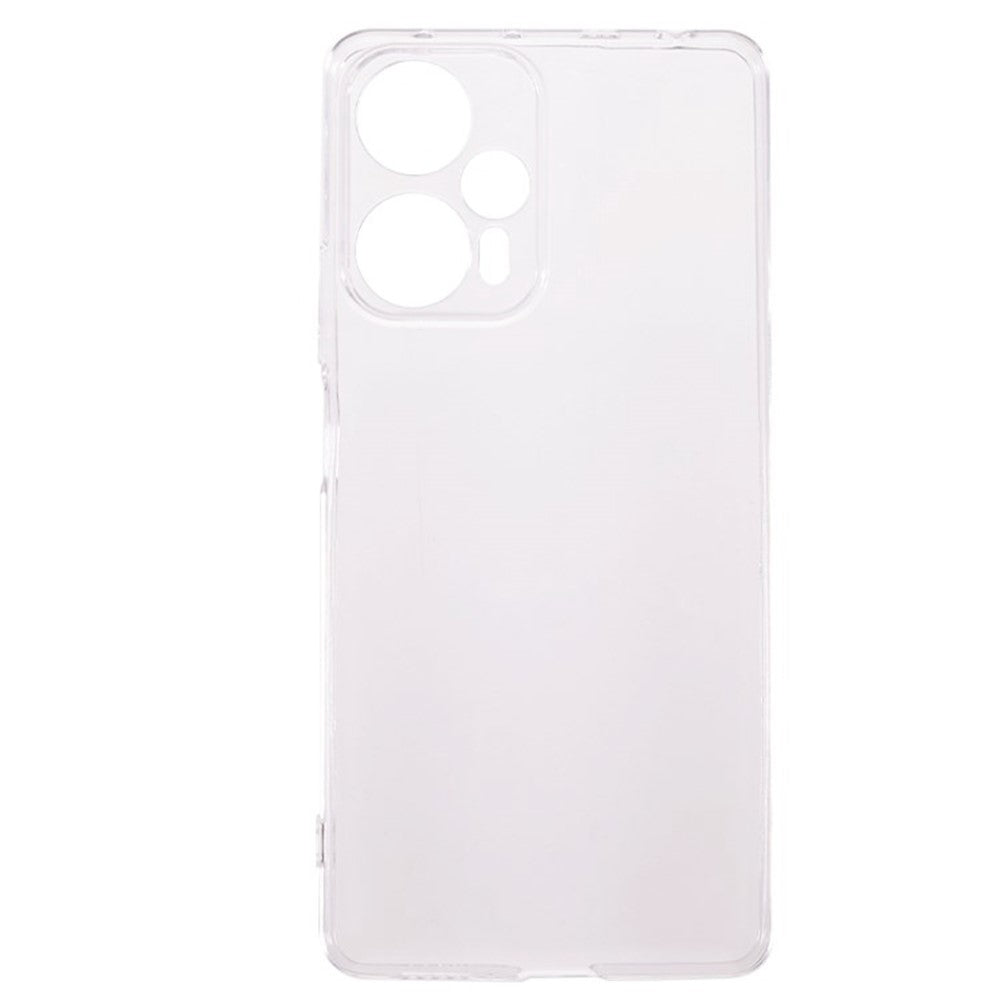For Xiaomi Redmi Note 12 Turbo / Poco F5 5G Transparent TPU Phone Case Ultra-Thin Drop-Proof Phone Cover