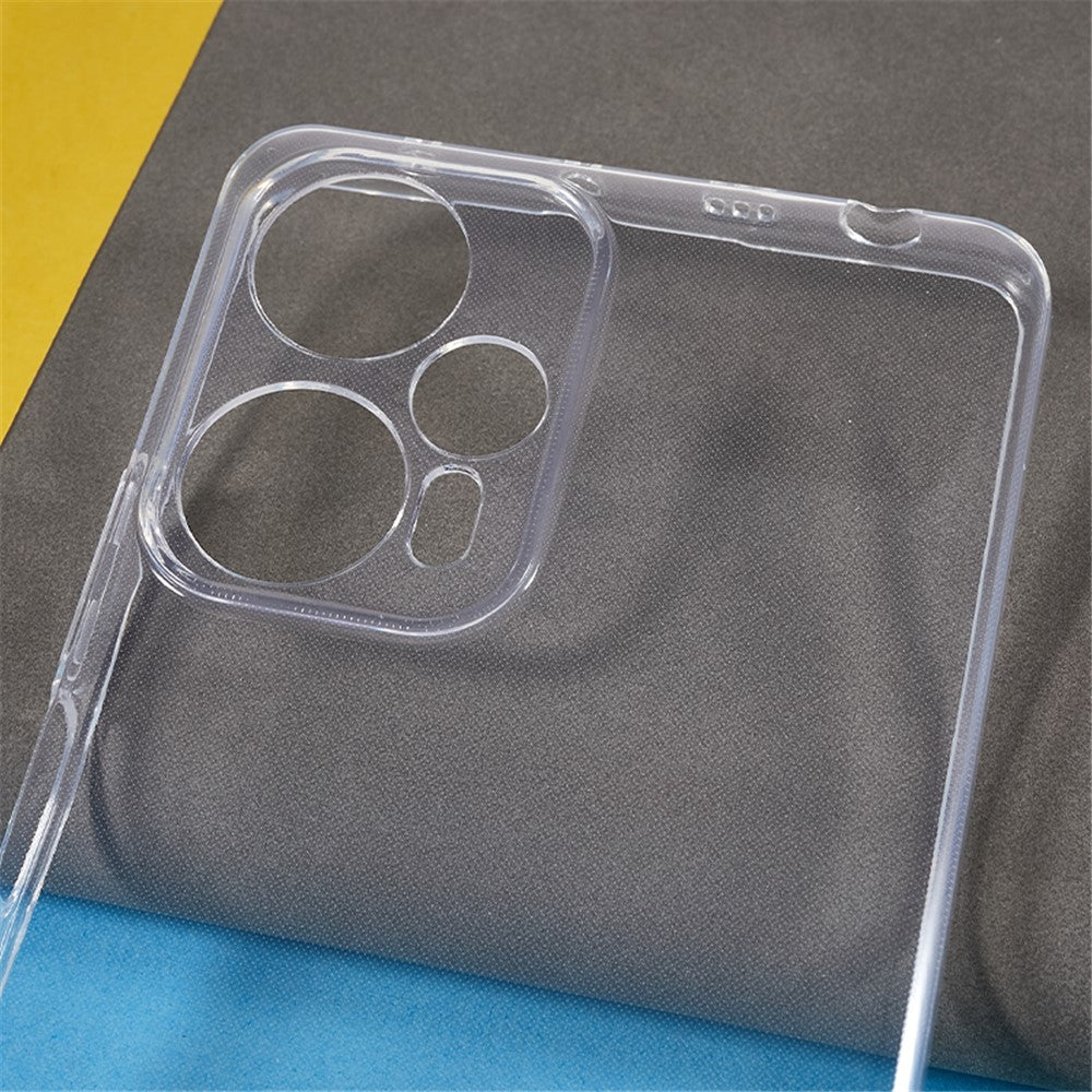 For Xiaomi Redmi Note 12 Turbo / Poco F5 5G Transparent TPU Phone Case Ultra-Thin Drop-Proof Phone Cover