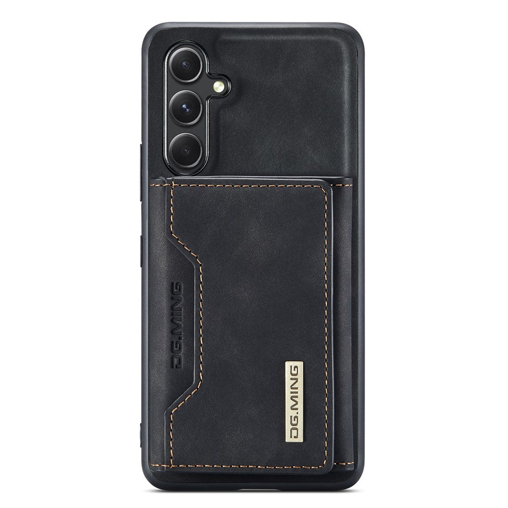 DG.MING M2 Series Detachable Wallet Cover for Samsung Galaxy A14 4G / 5G , PU Leather Coated PC+TPU Kickstand Phone Case
