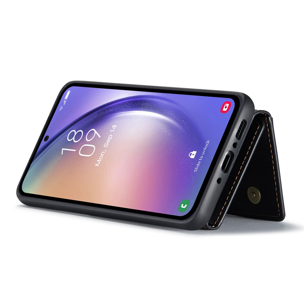 DG.MING M2 Series for Samsung Galaxy A54 5G PU Leather Coated PC+TPU Phone Case Detachable Wallet Back Kickstand Cover