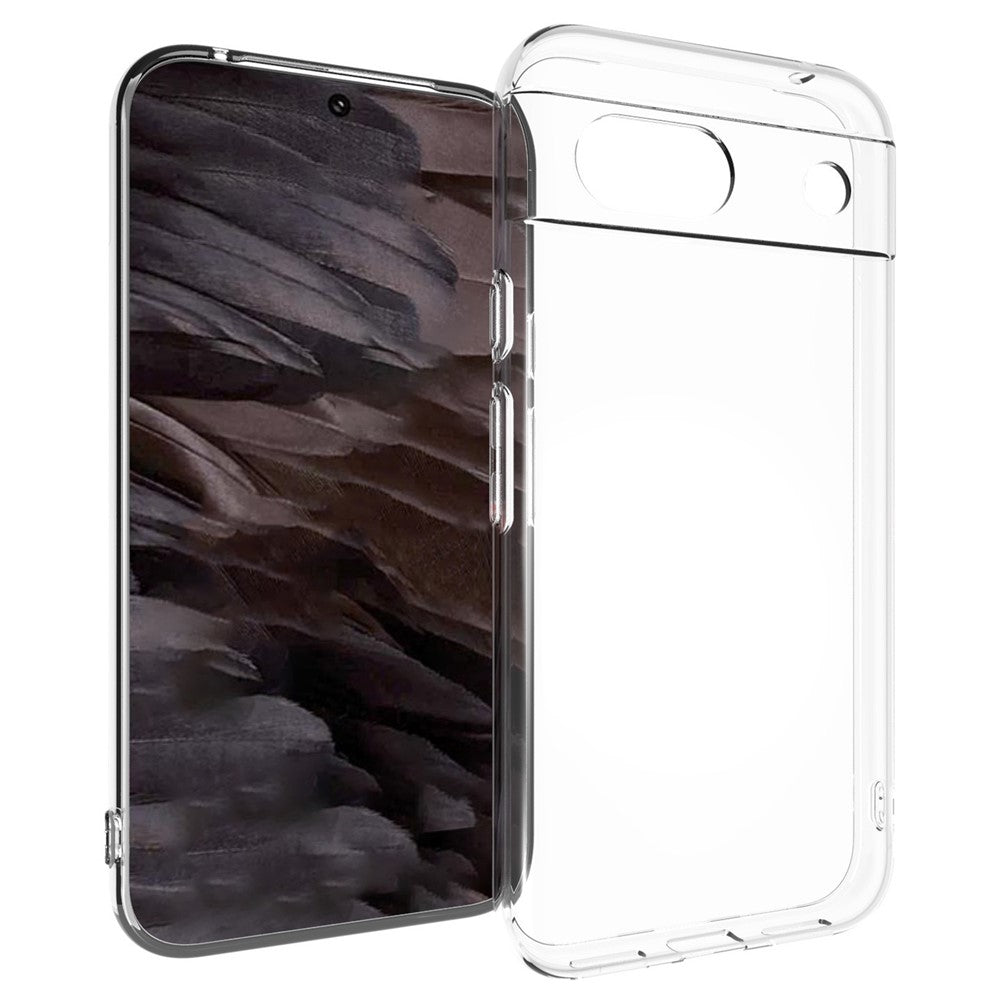 For Google Pixel 8a Case Precise Cutouts Slim-Fit TPU Clear Cell Phone Cover