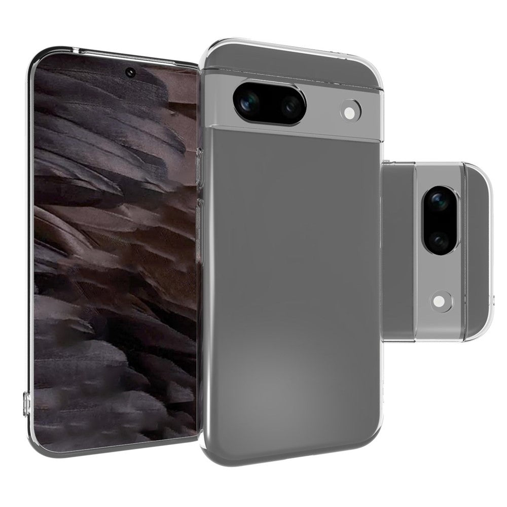 For Google Pixel 8a Case Precise Cutouts Slim-Fit TPU Clear Cell Phone Cover