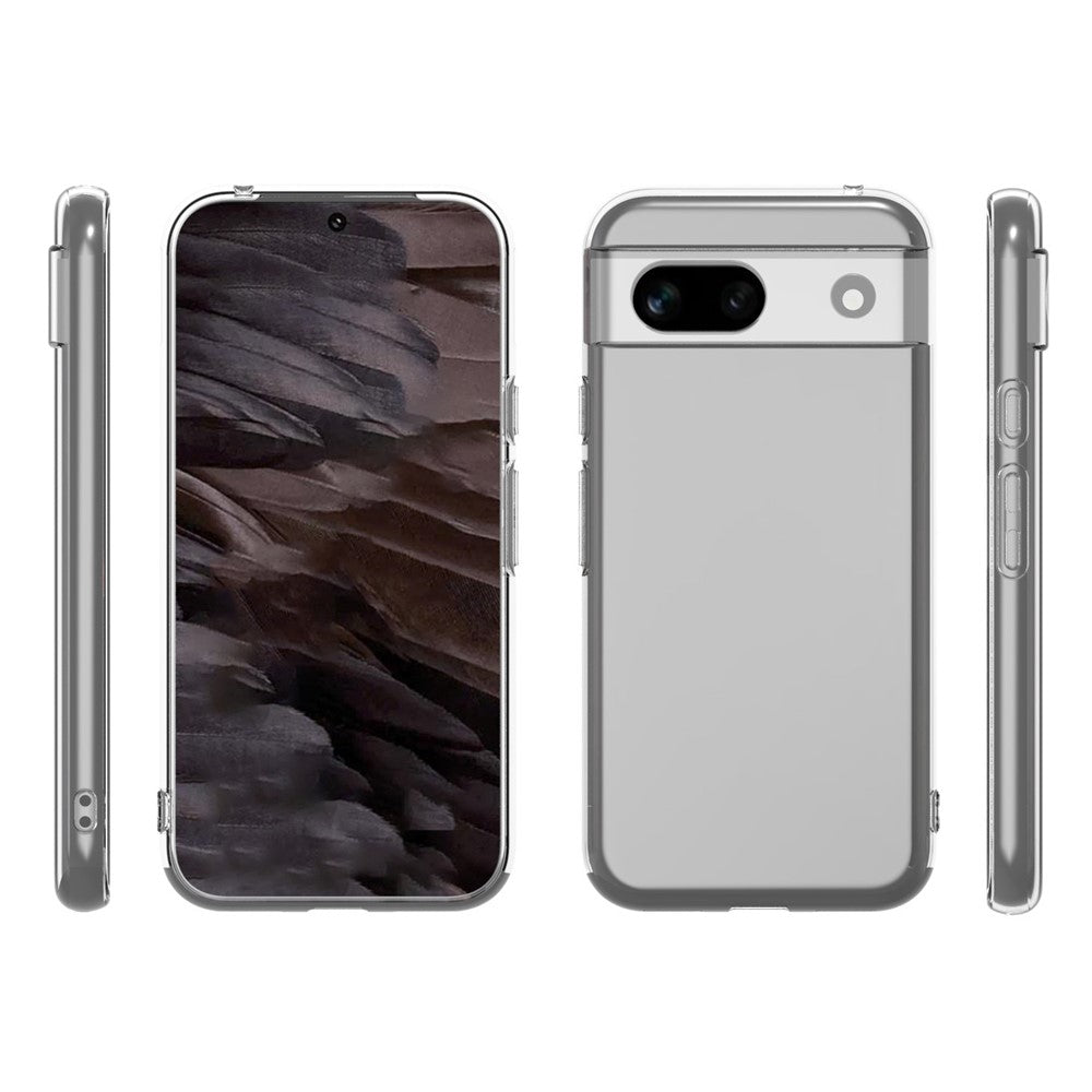 For Google Pixel 8a Case Precise Cutouts Slim-Fit TPU Clear Cell Phone Cover