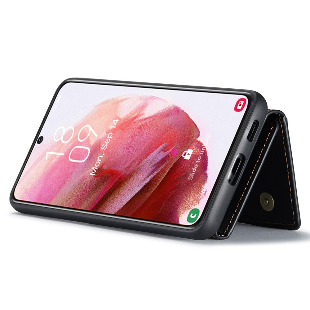 DG.MING M2 Series for Samsung Galaxy S24 Kickstand Case Wallet Detachable 2-in-1 Phone Cover