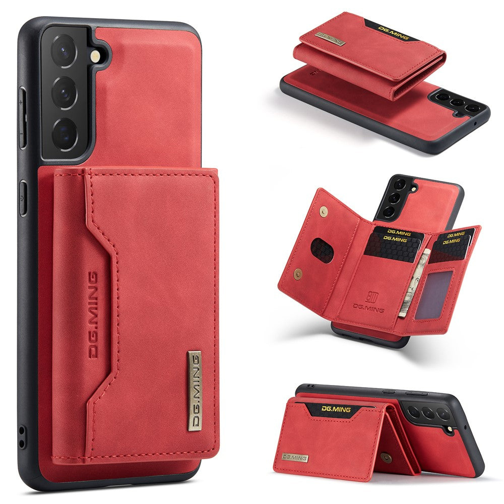 DG.MING M2 Series for Samsung Galaxy S24 Kickstand Case Wallet Detachable 2-in-1 Phone Cover