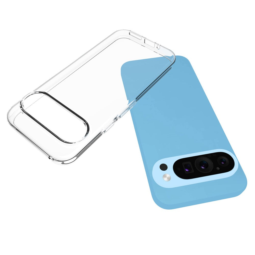 For Google Pixel 9 / Pixel 9 Pro Clear Phone Case Soft TPU Back Cover Watermark-Free