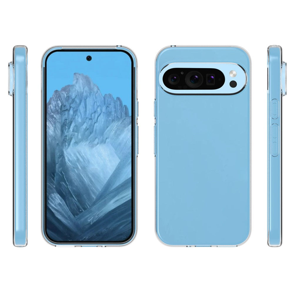 For Google Pixel 9 / Pixel 9 Pro Clear Phone Case Soft TPU Back Cover Watermark-Free
