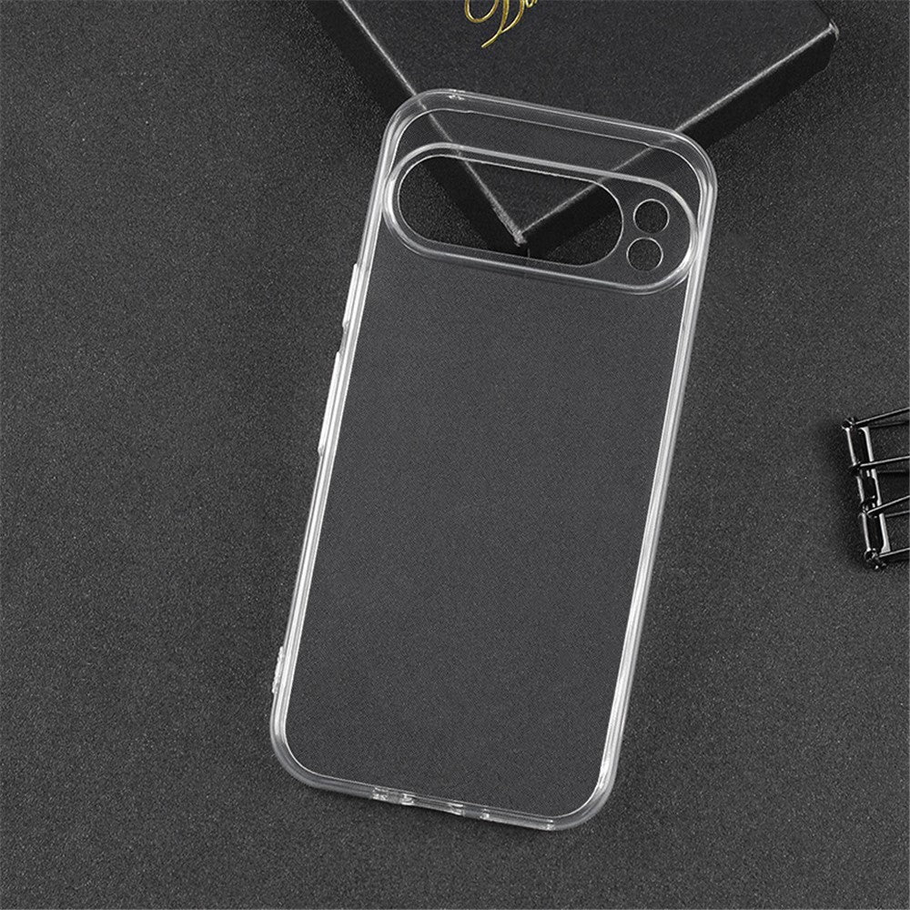 For Google Pixel 9 Pro Transparent Case TPU Flexible Back Phone Cover