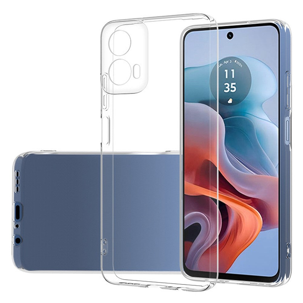 For Motorola Moto G45 5G / G34 5G TPU Case Transparent Camera Protection Phone Cover