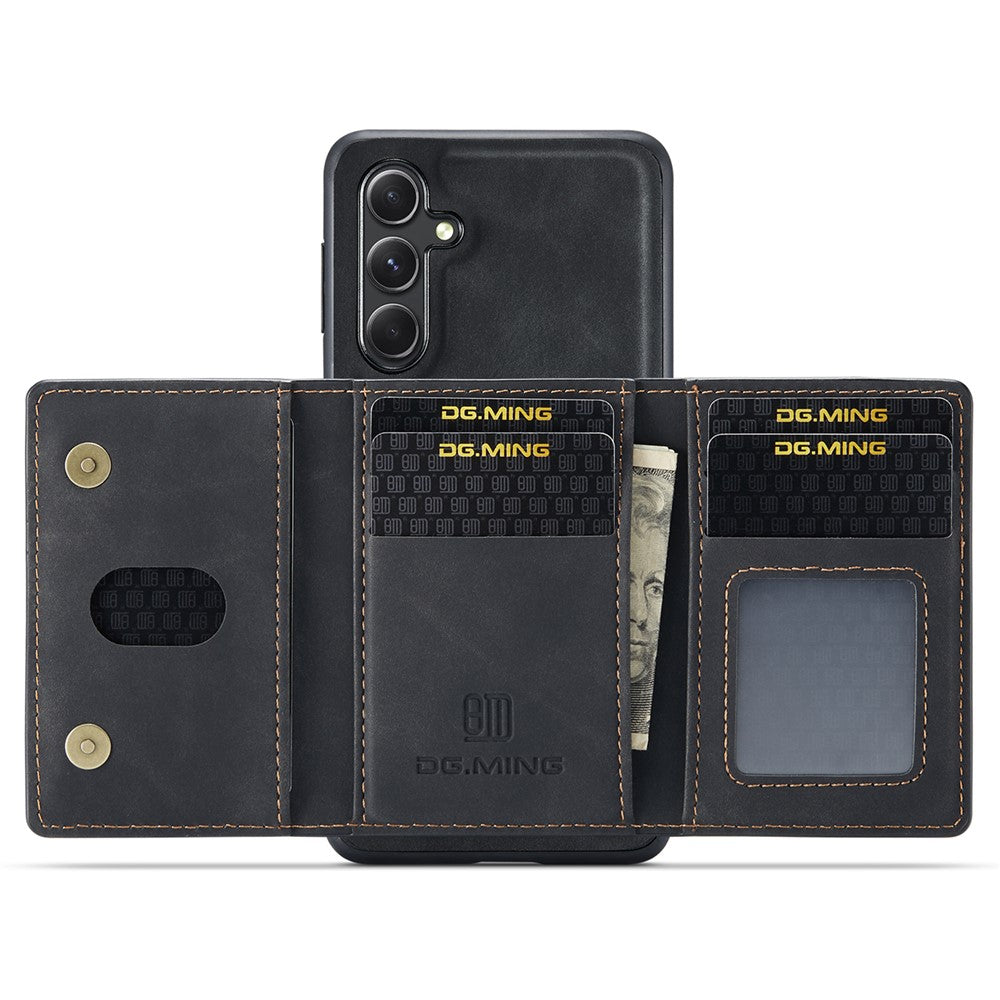 DG.MING M2 Series for Samsung Galaxy A35 5G Kickstand Case Detachable Magnetic Wallet Phone Cover