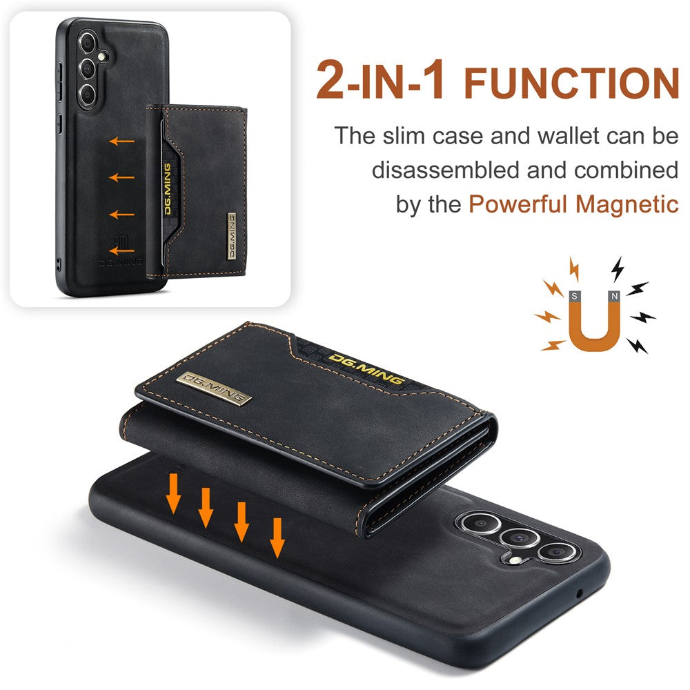 DG.MING M2 Series for Samsung Galaxy A55 5G Magnetic Phone Case Detachable Wallet Cover