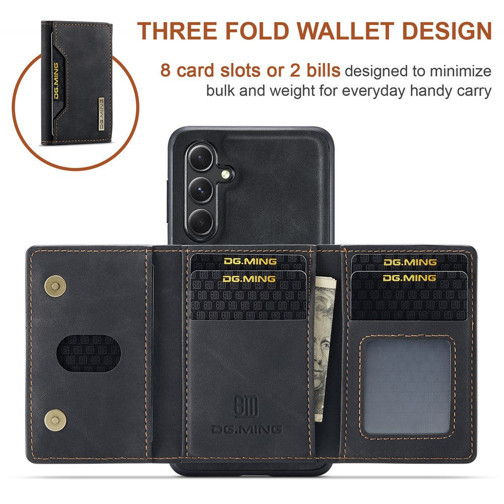 DG.MING M2 Series for Samsung Galaxy A55 5G Magnetic Phone Case Detachable Wallet Cover