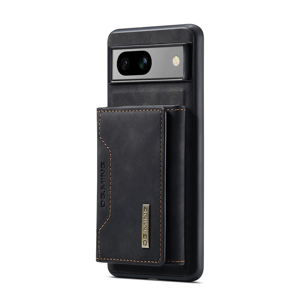 DG.MING M2 Series for Google Pixel 8a Case Detachable Wallet Leather Coated PC+TPU Phone Cover