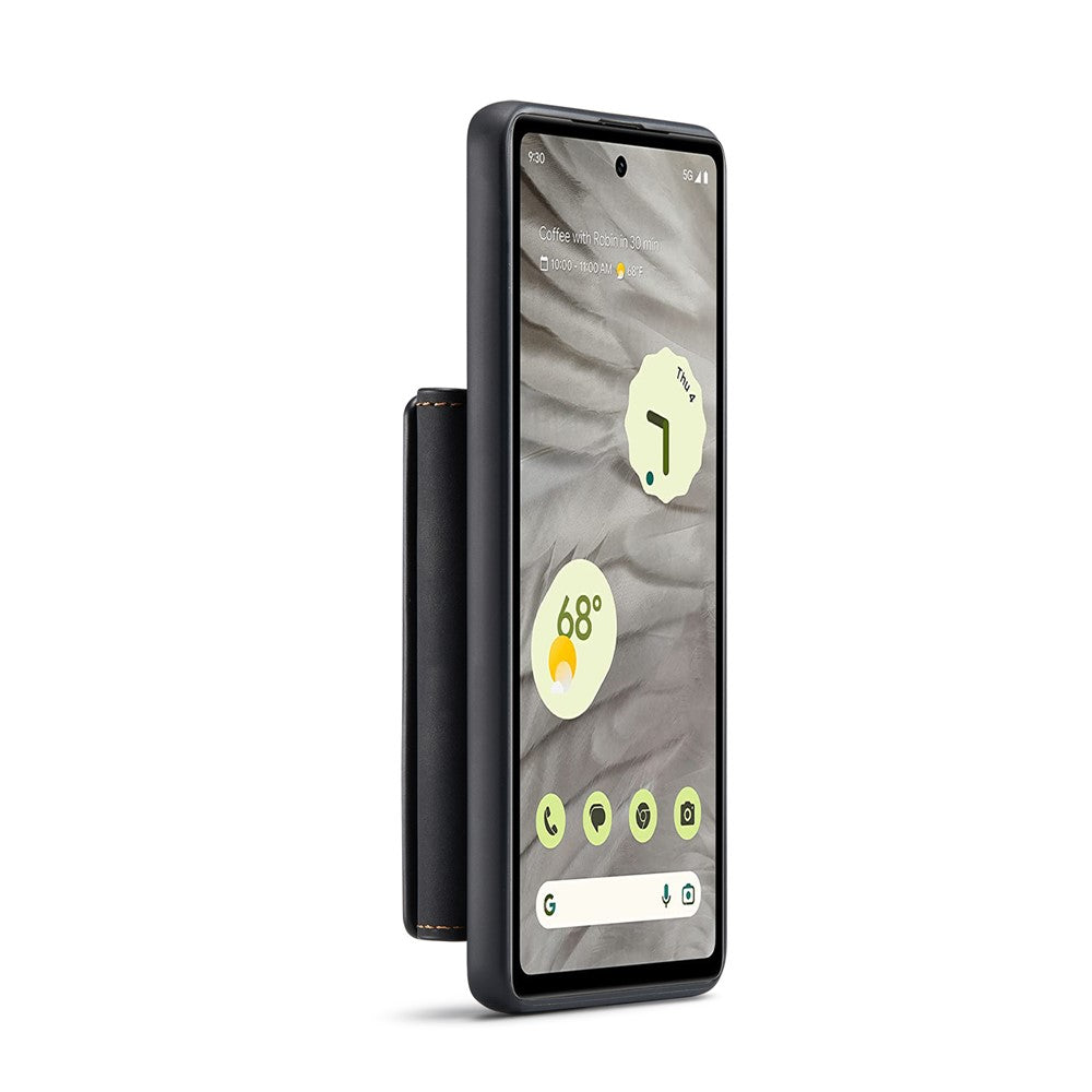 DG.MING M2 Series for Google Pixel 8a Case Detachable Wallet Leather Coated PC+TPU Phone Cover