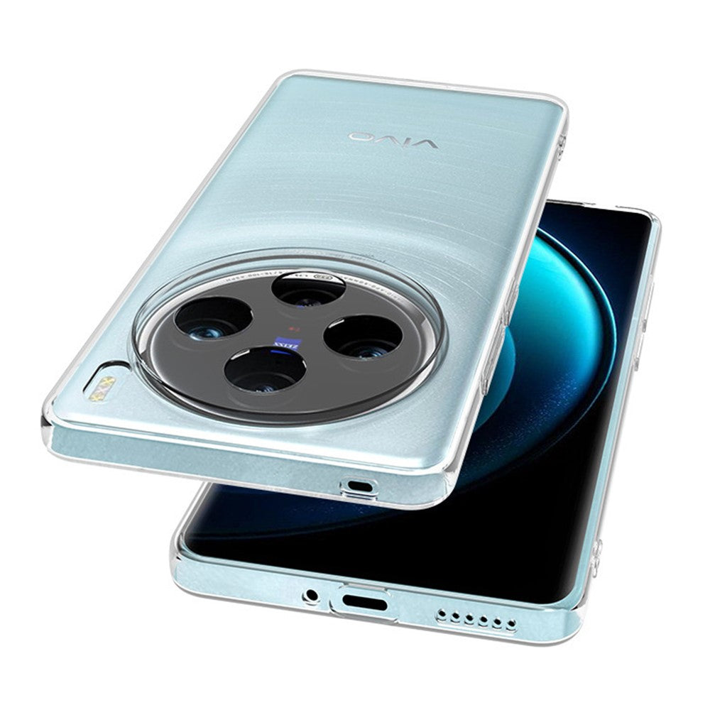 For vivo X100s Case Slim TPU Transparent Protective Back Cover Precise Cutouts