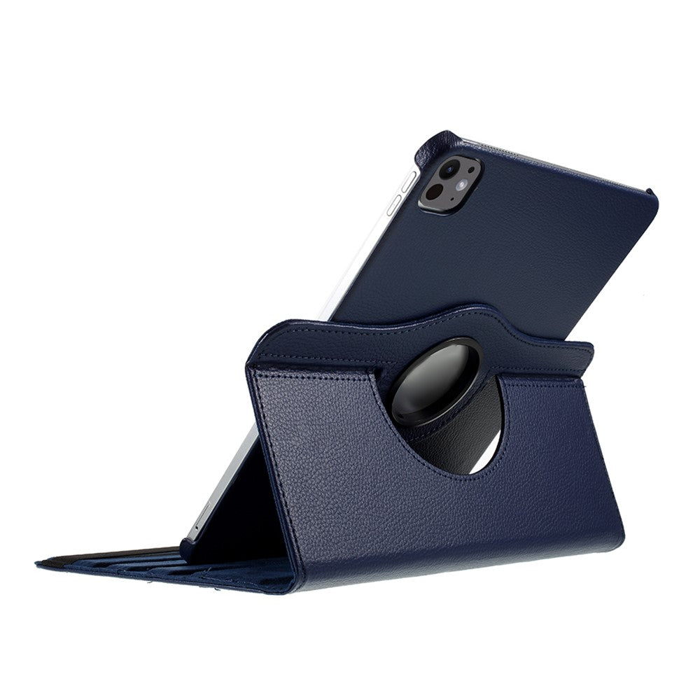 For iPad Pro 13 (2025) / 13 (2024) Case PU Leather Tablet Cover 360 Degree Rotating Stand