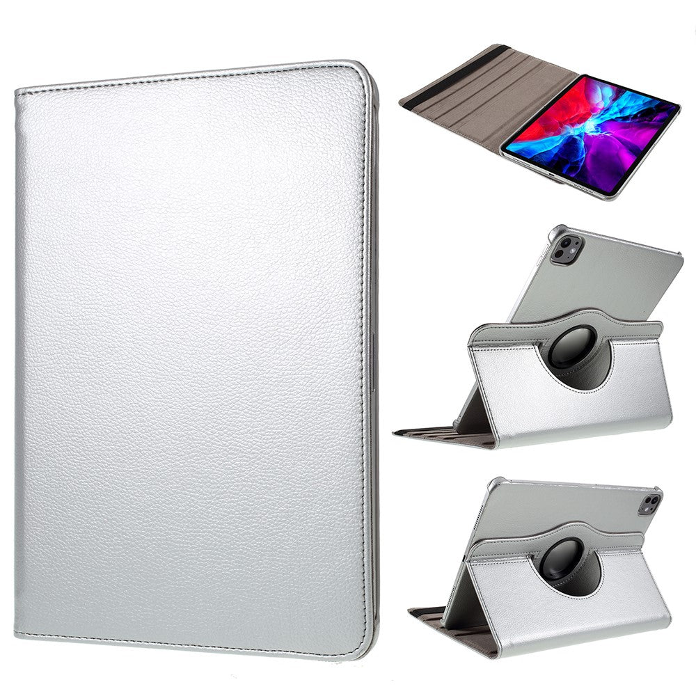 For iPad Pro 11 (2025) / 11 (2024) Case Rotating Stand PU Leather Protective Cover