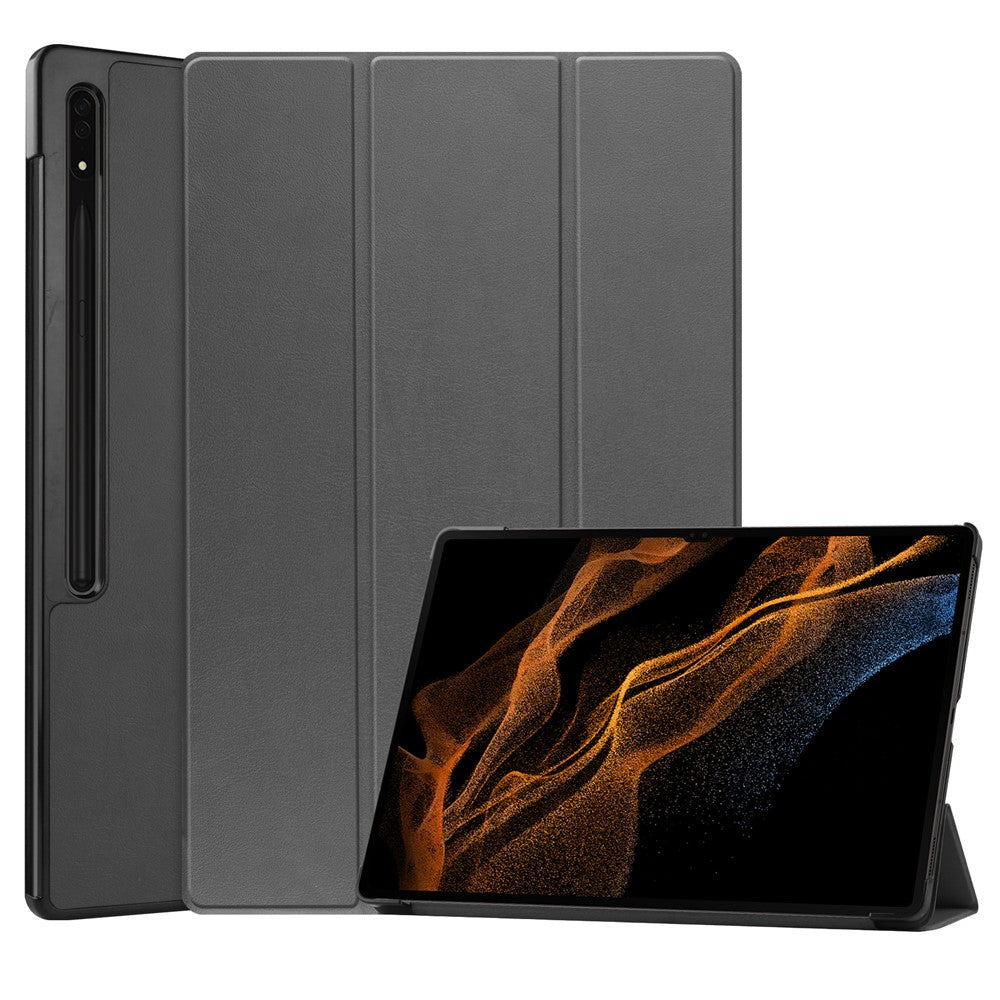 Leather Case for Samsung Galaxy Tab S10 Ultra / Tab S9 Ultra / Tab S8 Ultra Anti-Drop Stand Tablet Cover