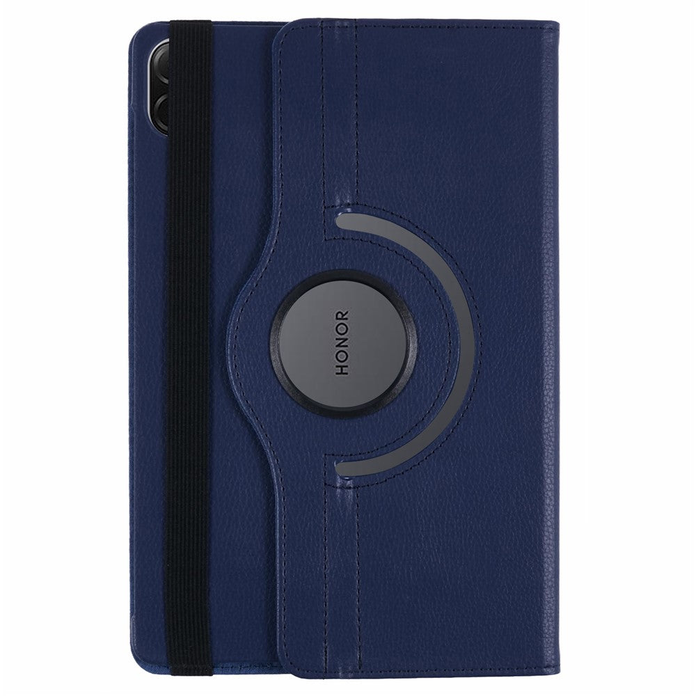 For Honor Pad X8a / Pad X9 Case Rotating Stand PU Leather+PC Tablet Cover with Elastic Band