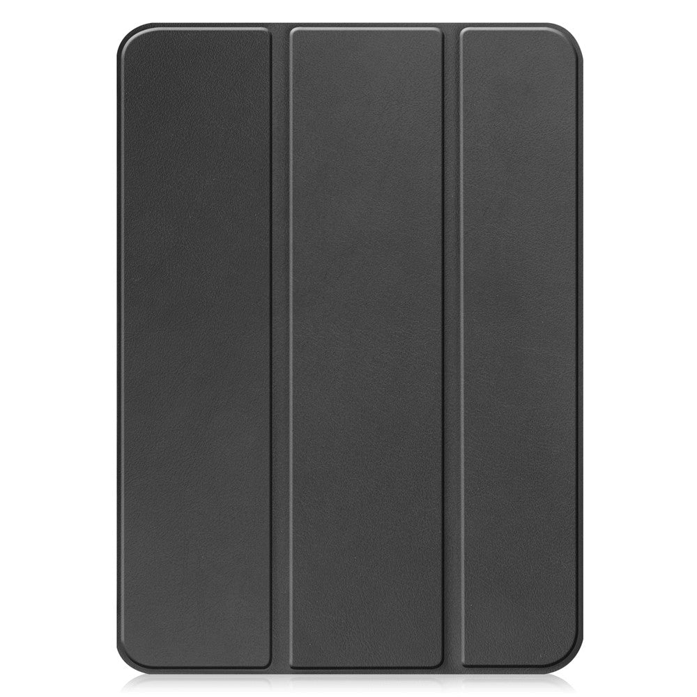 For iPad (2025) / 10.9 (2022) Case Anti-Drop Leather Tri-fold Stand Tablet Cover- Dark Blue
