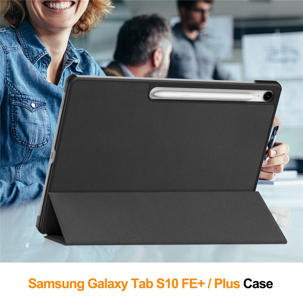 For Samsung Galaxy Tab S10 FE+ Case Anti-Drop Leather Stand Tablet Cover
