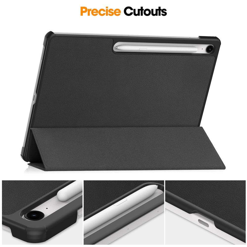 For Samsung Galaxy Tab S10 FE+ Case Anti-Drop Leather Stand Tablet Cover