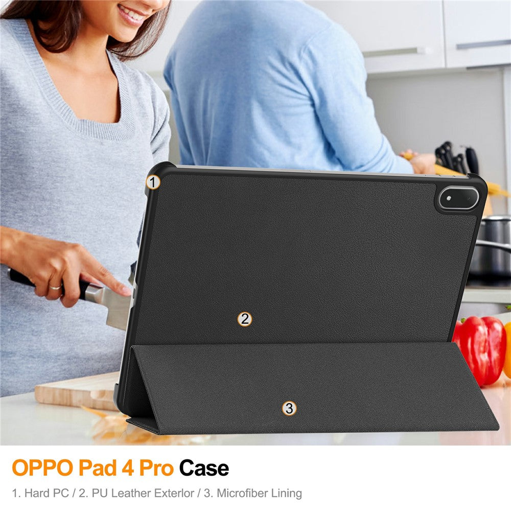 For Oppo Pad 4 Pro / OnePlus Pad 3 / Pad 2 Pro Case Anti-Drop Leather Stand Tablet Cover