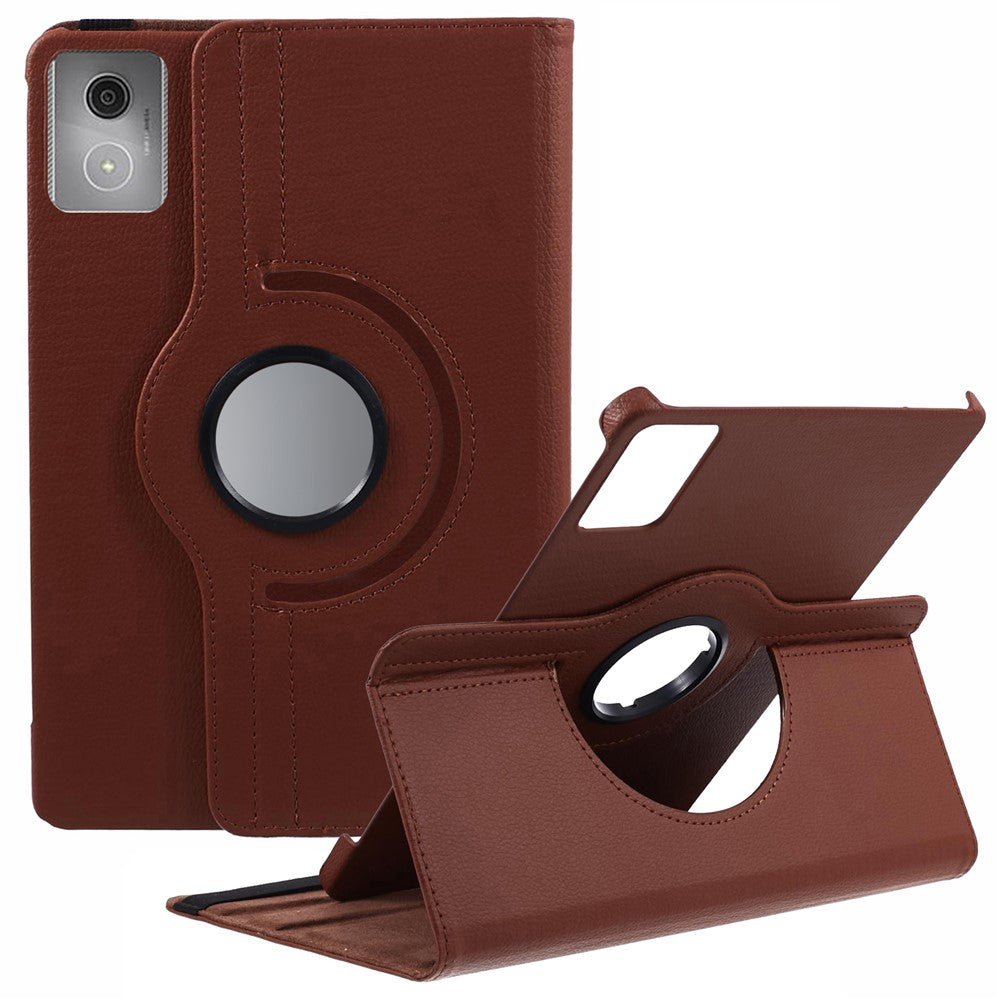For Lenovo Tab K11 Gen 2 / Idea Tab / Xiaoxin Pad 11 2025 Case Rotating Stand PU Leather + PC Tablet Cover with Elastic Band