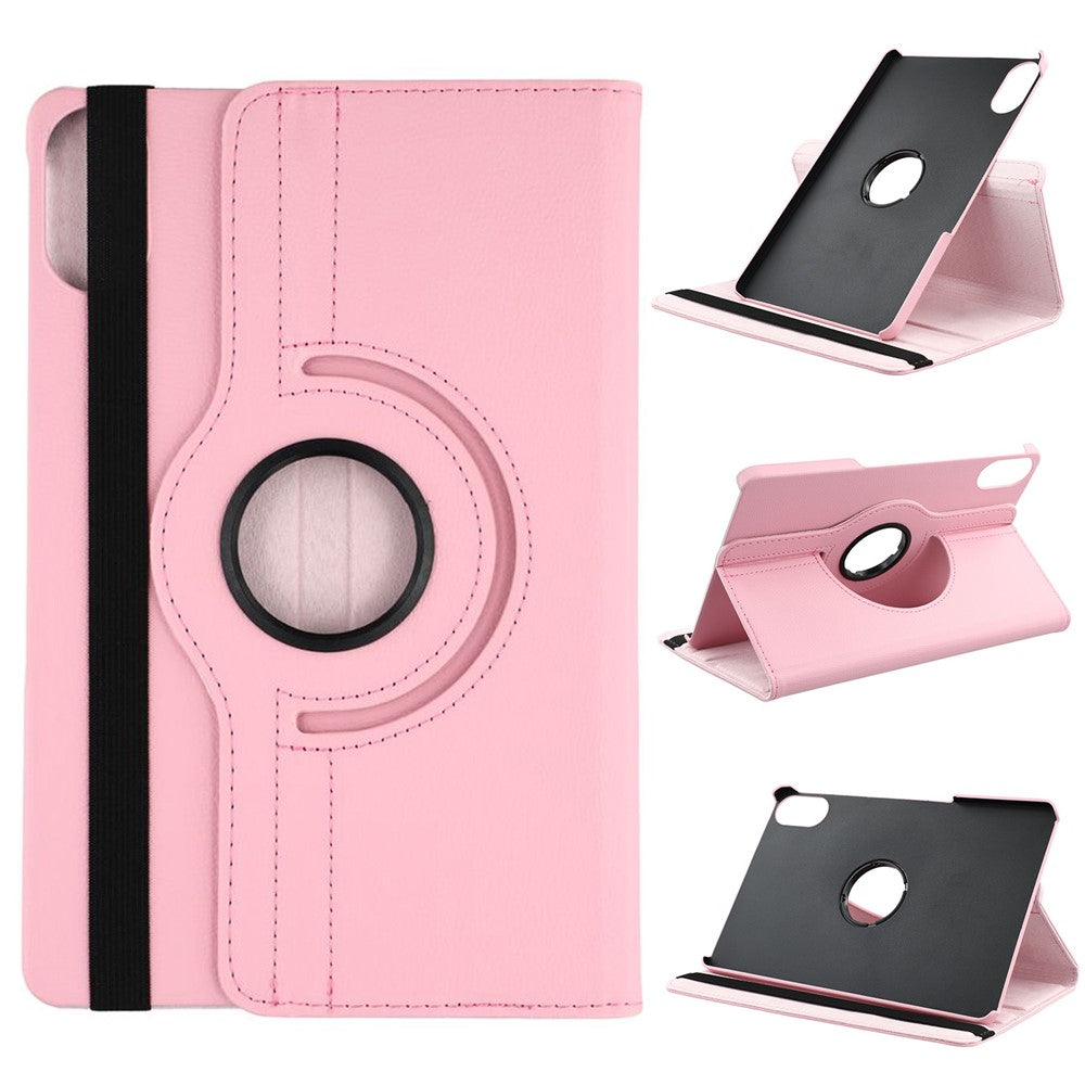 For Xiaomi Redmi Pad 2 Case Rotating Stand PU Leather + PC Tablet Cover with Elastic Band
