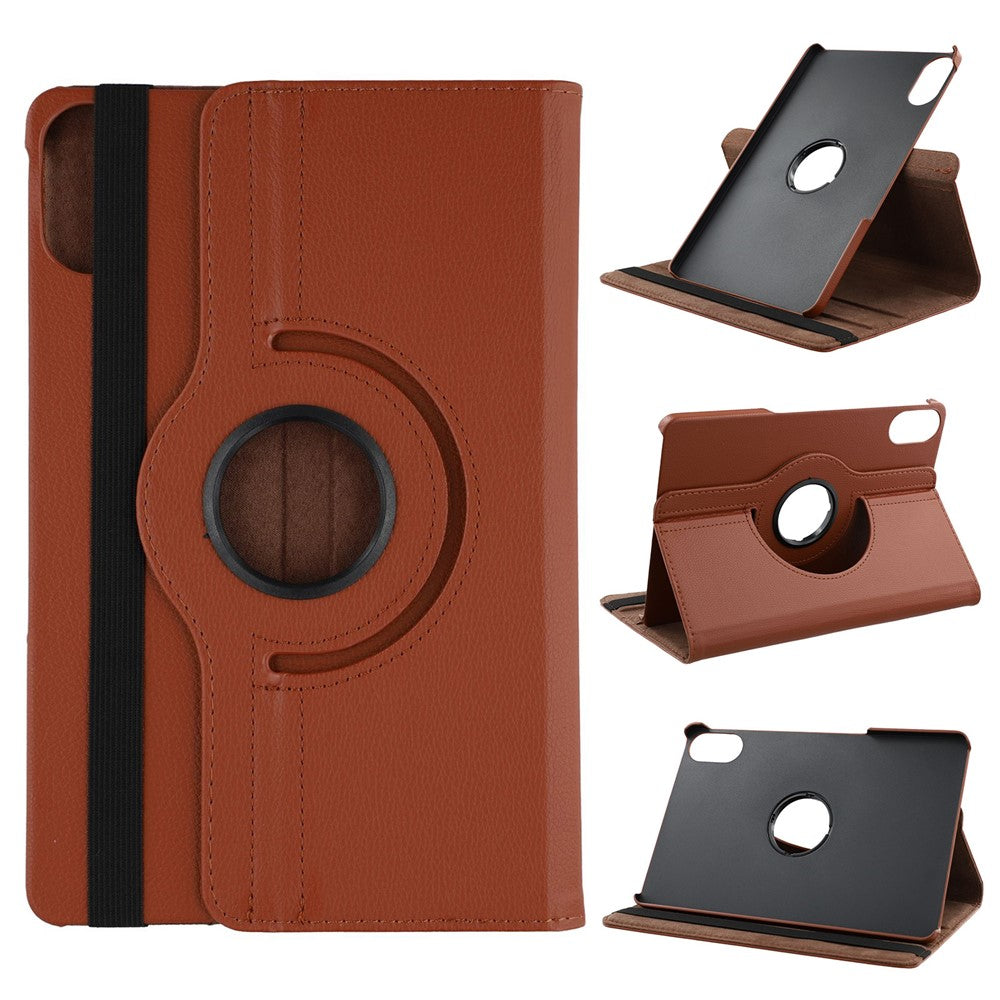 For Xiaomi Redmi Pad 2 Case Rotating Stand PU Leather + PC Tablet Cover with Elastic Band