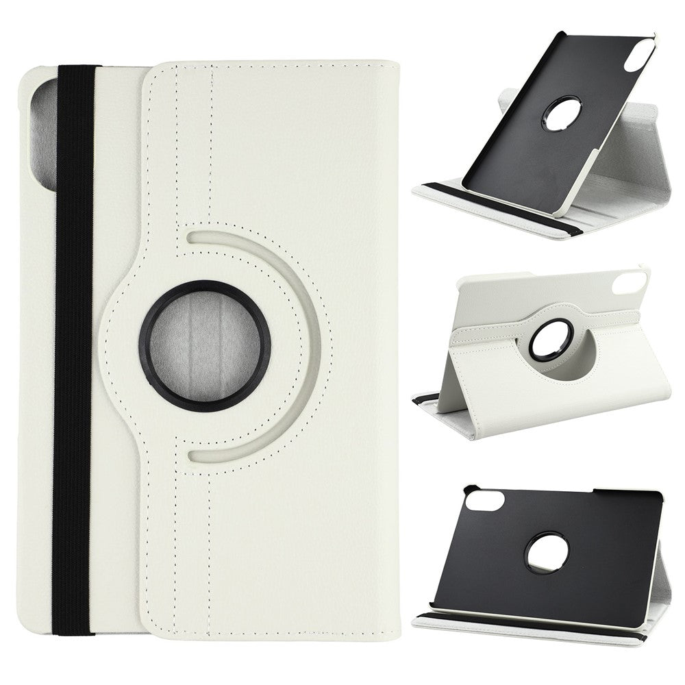 For Xiaomi Redmi Pad 2 Case Rotating Stand PU Leather + PC Tablet Cover with Elastic Band