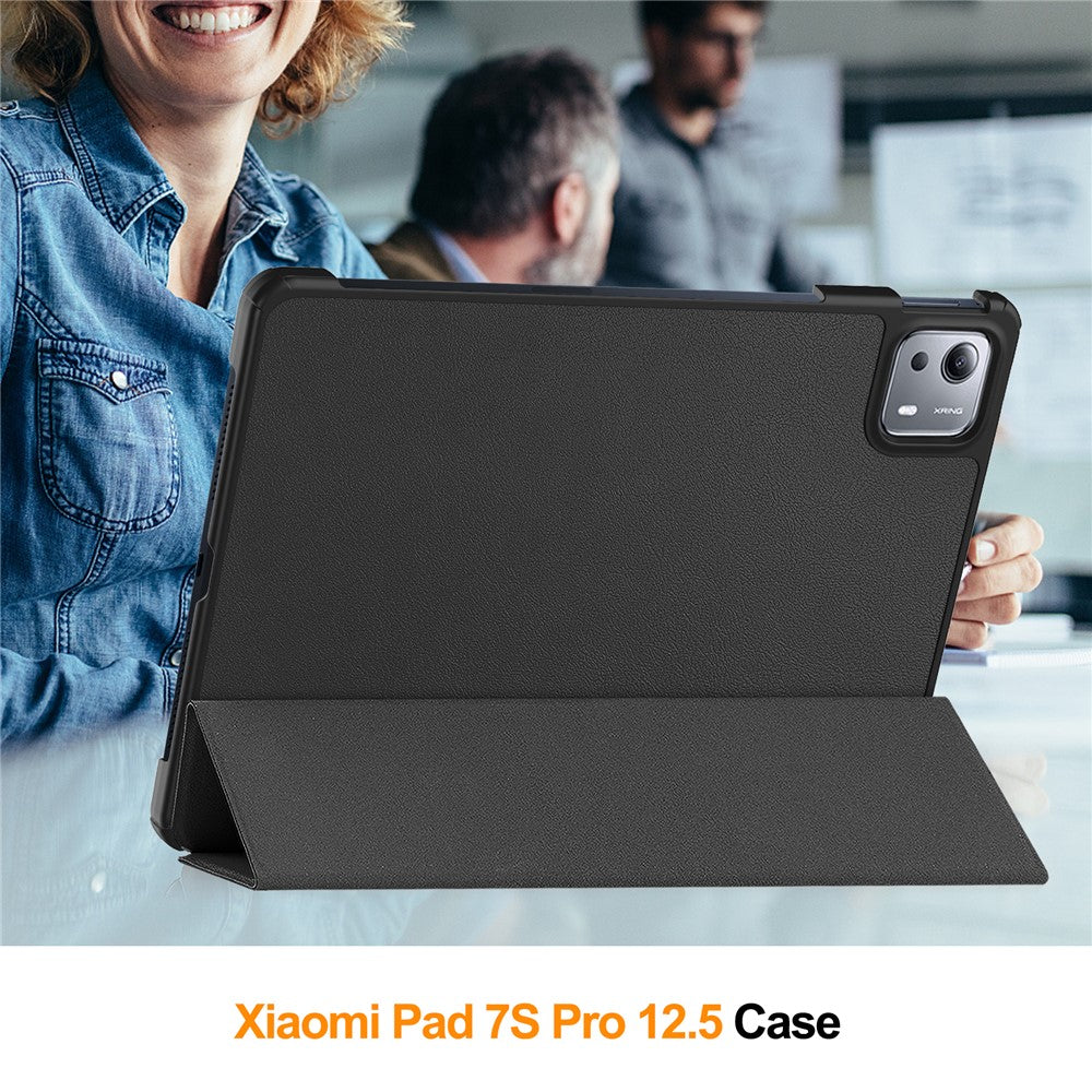 For Xiaomi Pad 7S Pro 12.5 Case Anti-Drop Leather Stand Tablet Cover