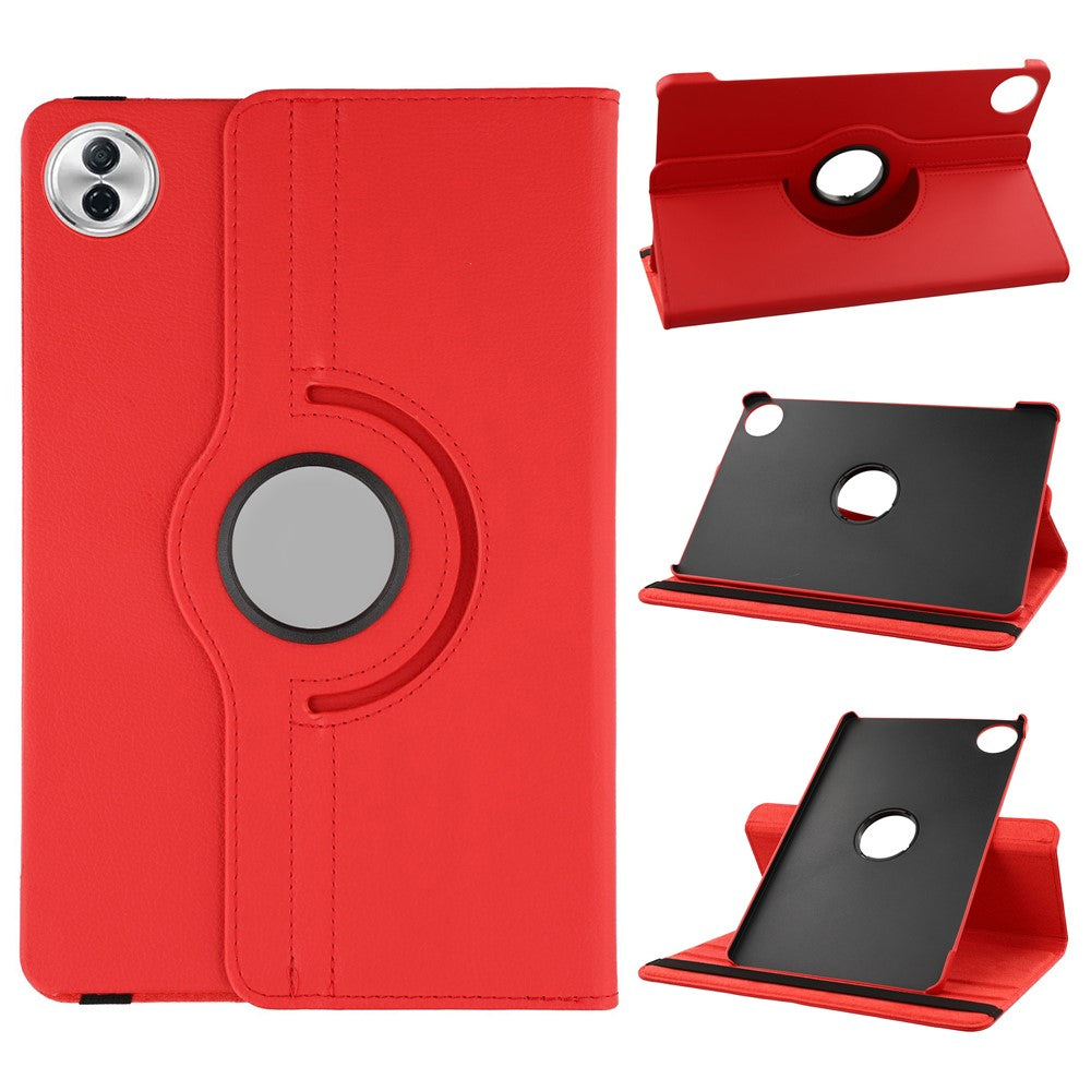 For Honor Pad 10 Case Rotating Stand PU Leather + PC Tablet Cover with Elastic Band
