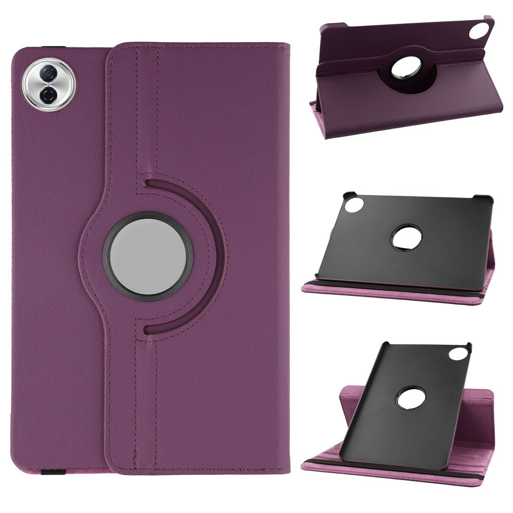 For Honor Pad 10 Case Rotating Stand PU Leather + PC Tablet Cover with Elastic Band