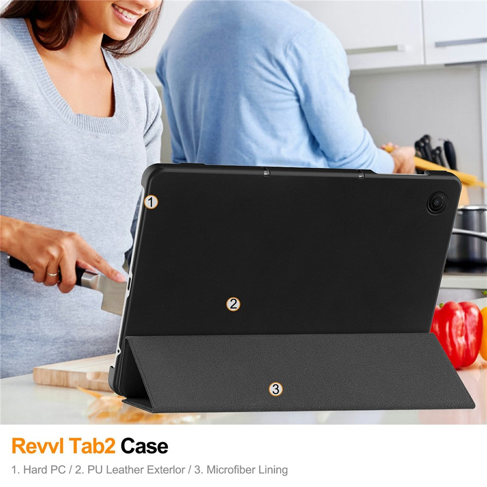 For T-Mobile REVVL Tab 2 (2025) Case Anti-Drop Leather Stand Tablet Cover
