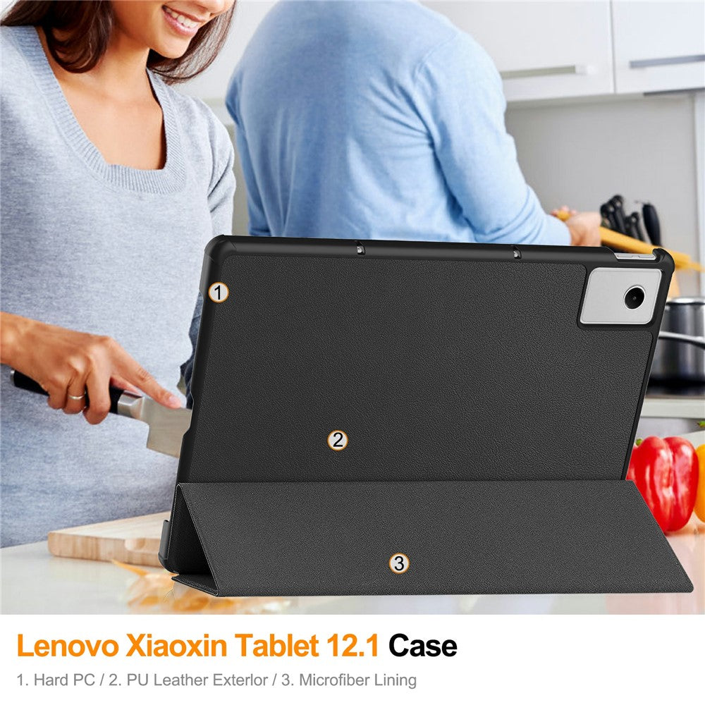 For Lenovo Idea Tab Plus Case Anti-Drop Leather Stand Tablet Cover
