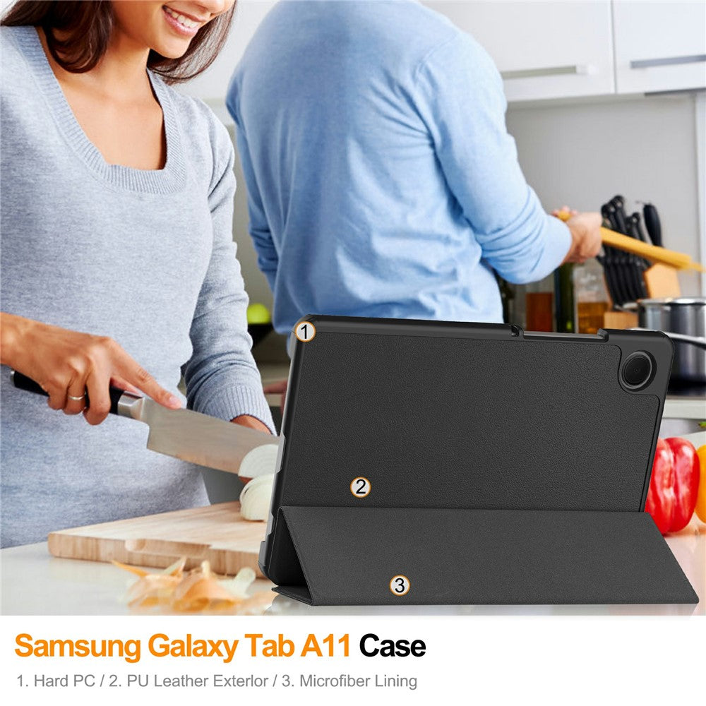 For Samsung Galaxy Tab A11 / A9 Case Anti-Drop Leather Stand Tablet Cover