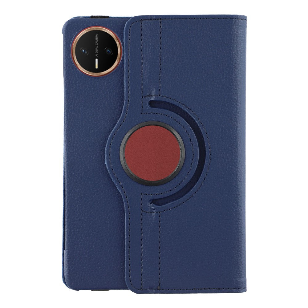 For Huawei MatePad Mini Case Rotating Stand PU Leather + PC Tablet Cover with Elastic Band